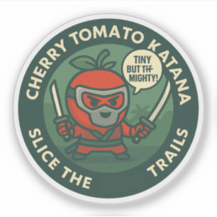 Adesivo Doce Guerreiro Tomate Cereja Tema Japonês