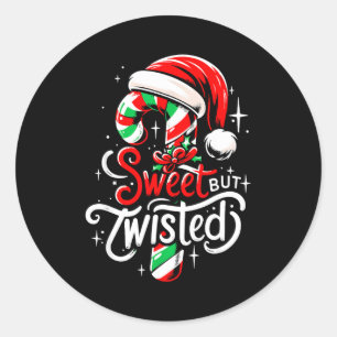 Adesivo Doce Mas Natal Divertido Torto Doce Cane Natal