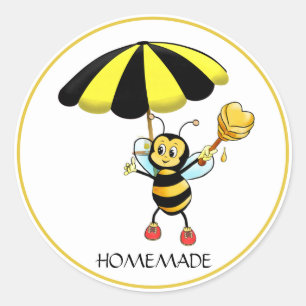 Adesivo Doce Mel de Abelha Bumble Caseiro