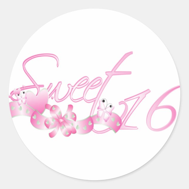 Adesivo Doce Rosa Sessenta Vinheta (Frente)