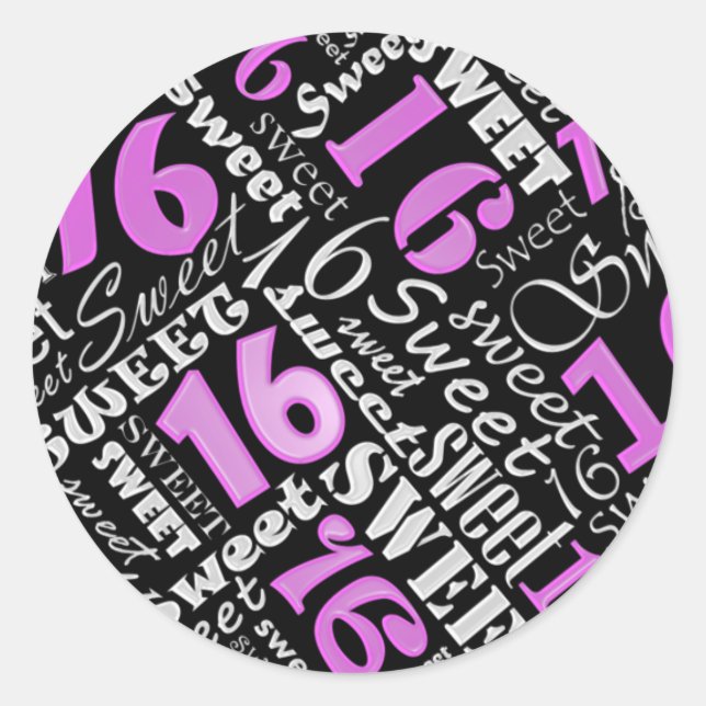 Adesivo Doce Sessenta Festa de aniversário Sticker (Frente)