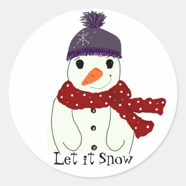 Adesivo Doce Snowmen (Frente)