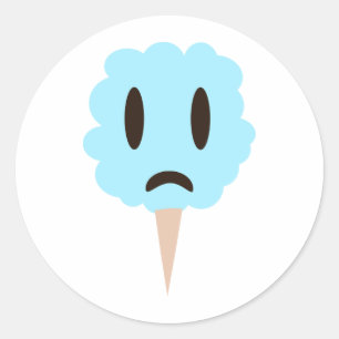 Adesivo Doces de algodão azuis