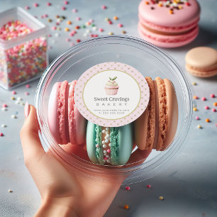 Adesivo Doces de Confecção de Pastel Cupcake