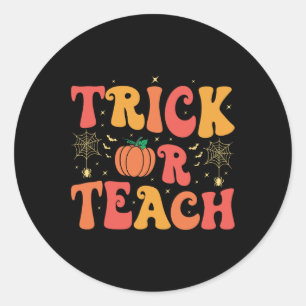 Adesivo Doces Ou Professores De Ensino De Halloween Homens