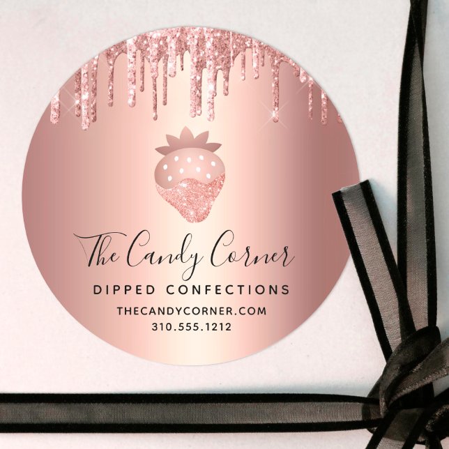 Adesivo Doces para a Confecção com Cobre Dourada de Rosa d (Criador carregado)