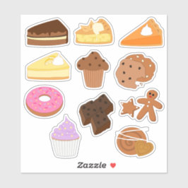 Adesivo Doces, Pastas, Assares e bolos