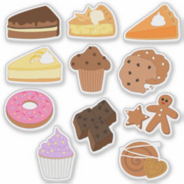 Adesivo Doces, Pastas, Assares e bolos