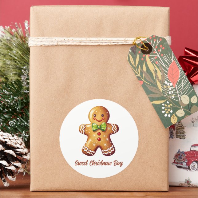 Adesivo Docinho de Natal Gingerpão Cookie (Feriado)