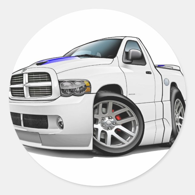 Adesivo Dodge SRT10 Ram White (Frente)