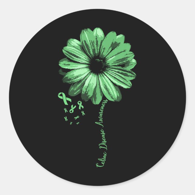 Adesivo Doença Celiônica Consciência Guerreira Gif Bonito (Frente)