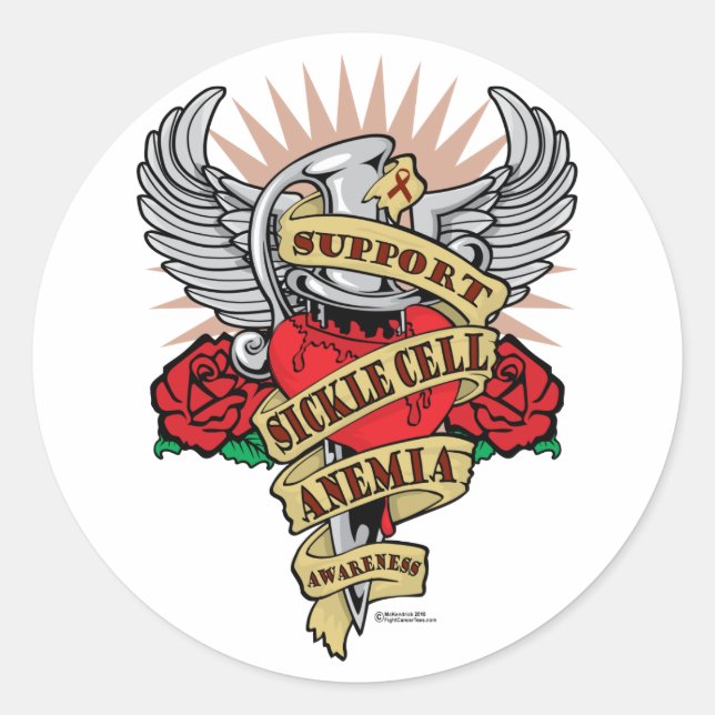 Adesivo Doença da Anemia das Células Falsiformes (Frente)