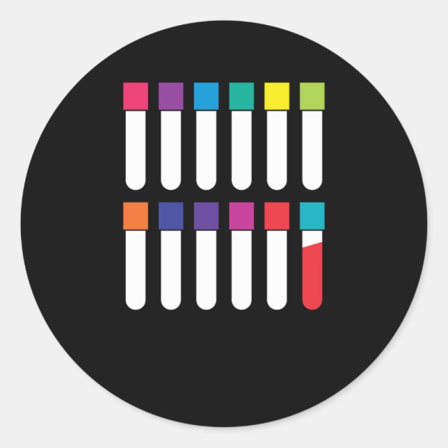 Adesivo Doença Flebotomista do Vacutainer Sanguíneo Phlebo (Frente)