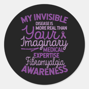 Adesivo Doença Invisível É Conhecimento Real Da Fibromialg
