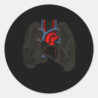 Adesivo Doenças respiratórias, torácicas e do Nerd pulmona