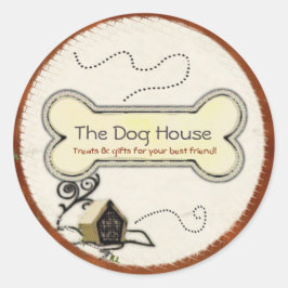 Adesivo Dog House PET TREATS OFERECE EMPRESAS