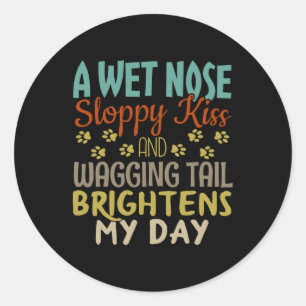 Adesivo Dog Lover Wet Nose, Beijo Lixado