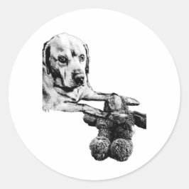 Adesivo Dog & Teddy | Black & White Sticker
