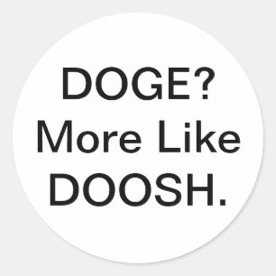 Adesivo Doge Doosh Comic Splash-Art Hankamer Artjunkhaus