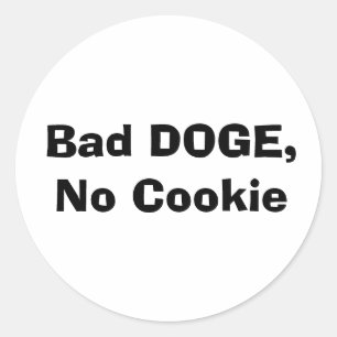 Adesivo DOGE Mau, Sem Cookie