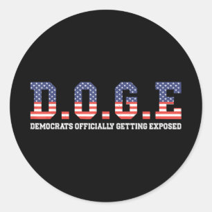 Adesivo Doge Meme Democrats Oficialmente Expostos