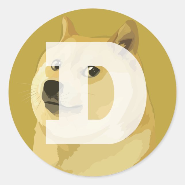 Adesivo Dogecoin DOGE (Frente)