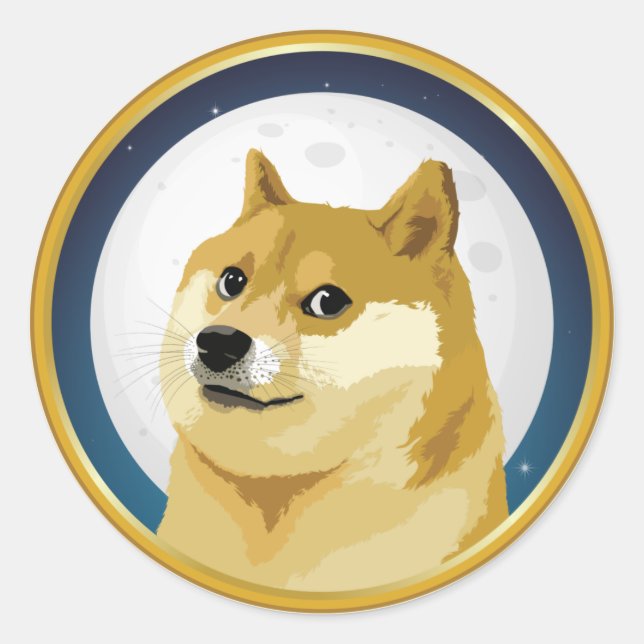 Adesivo Dogecoin Doge Day 4/20 Stock Market Crypto Funny (Frente)