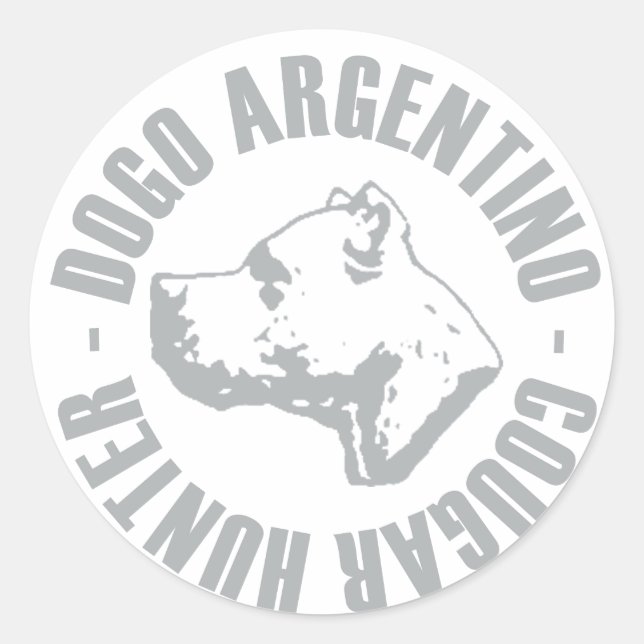 ADESIVO DOGO ARGENTINO COUGAR HUNTER (Frente)