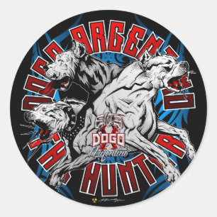 Adesivo Dogo Argentino o caçador