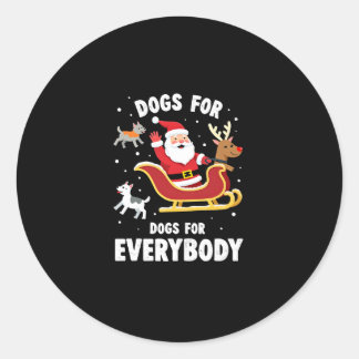 Adesivo Dogs For Everybody Santa Funny Christmas Xmas (1)