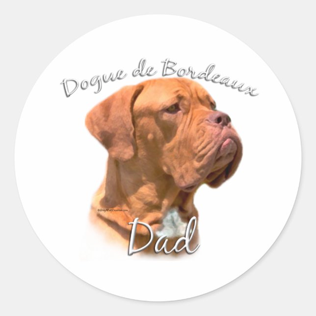 Adesivo Dogue de Bordeaux Pai 2 (Frente)
