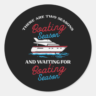 Adesivo Dois Barco Engraçado Yacht Meme Capitão Homens W