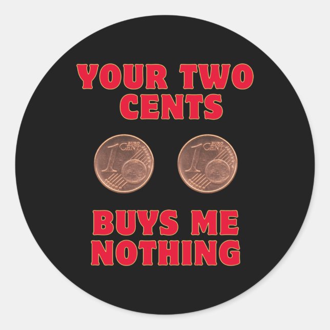 Adesivo Dois Centavos (Frente)