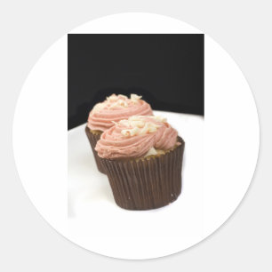 Adesivo dois cupcakes cor-de-rosa