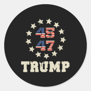 Adesivo (dois lados) Trump 2024 Qr 4547 Funny Trump Dancin