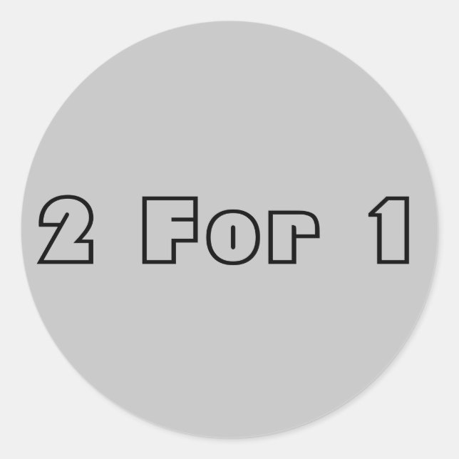 Adesivo Dois para um (Frente)