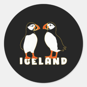 Adesivo Dois Puffins Da Islândia