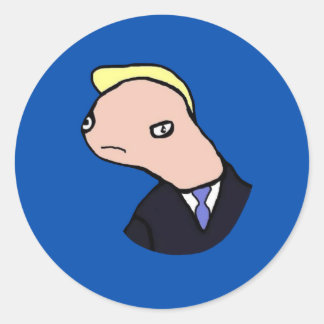 Adesivo Doland Tremp Ultimate Meme (Azul)