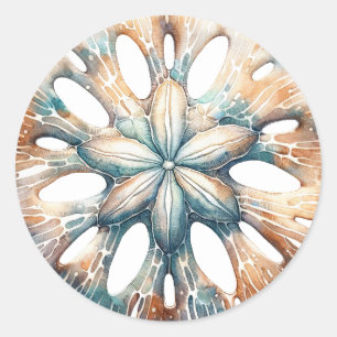 Adesivo Dólar de Areia Oceano Splash Água Marinha Casament