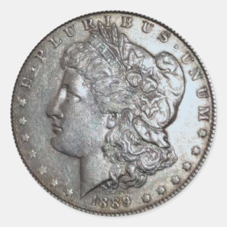 Adesivo Dólar Morgan 1889