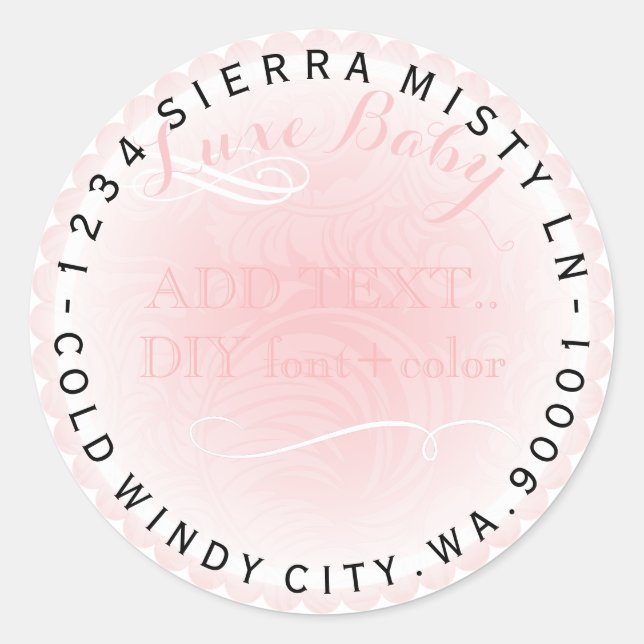 Adesivo Dólar rosa PixDezines com roldanas (Frente)