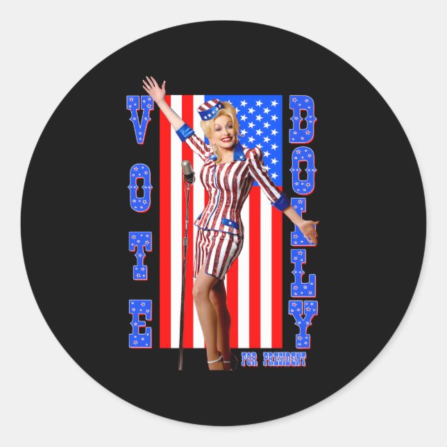 Adesivo Dolly Pon Para Presidente (Frente)