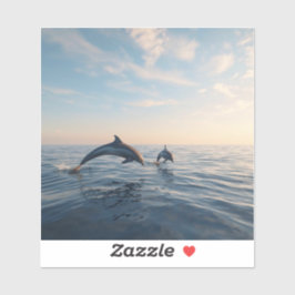 Adesivo Dolphin love