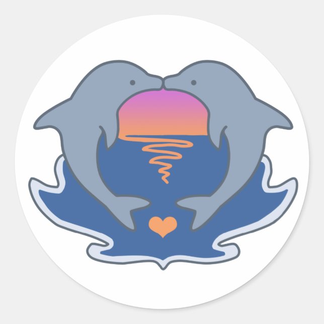 Adesivo Dolphin Love Sticker (Frente)