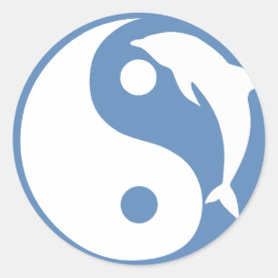 Adesivo Dolphin Yin Yang Sticker
