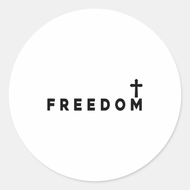 Adesivo Dom Christian Cross Patriotic  (Frente)