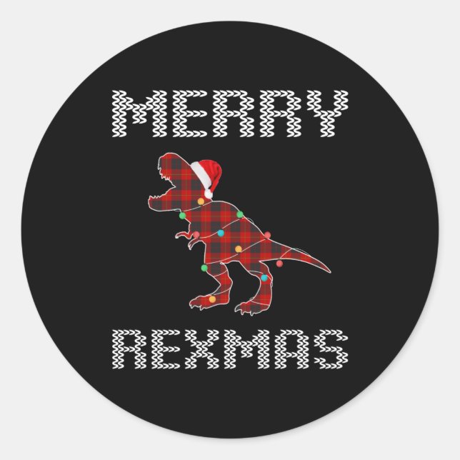 Adesivo dom de rexmas de feliz para ele (Frente)