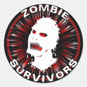 Adesivo Dom do ícone dos sobreviventes do zombi