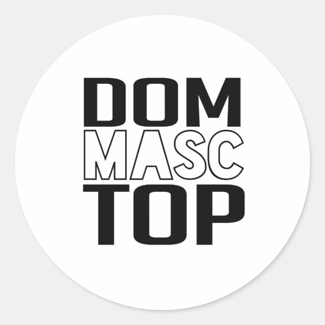 Adesivo Dom Masc Melhor (Frente)