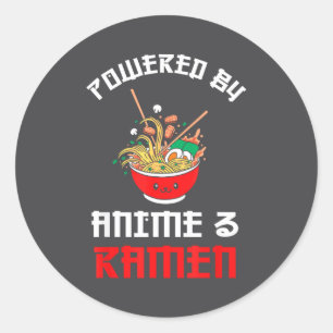 Adesivo Dominado por Anime e Ramen, Amante de Noodles de A